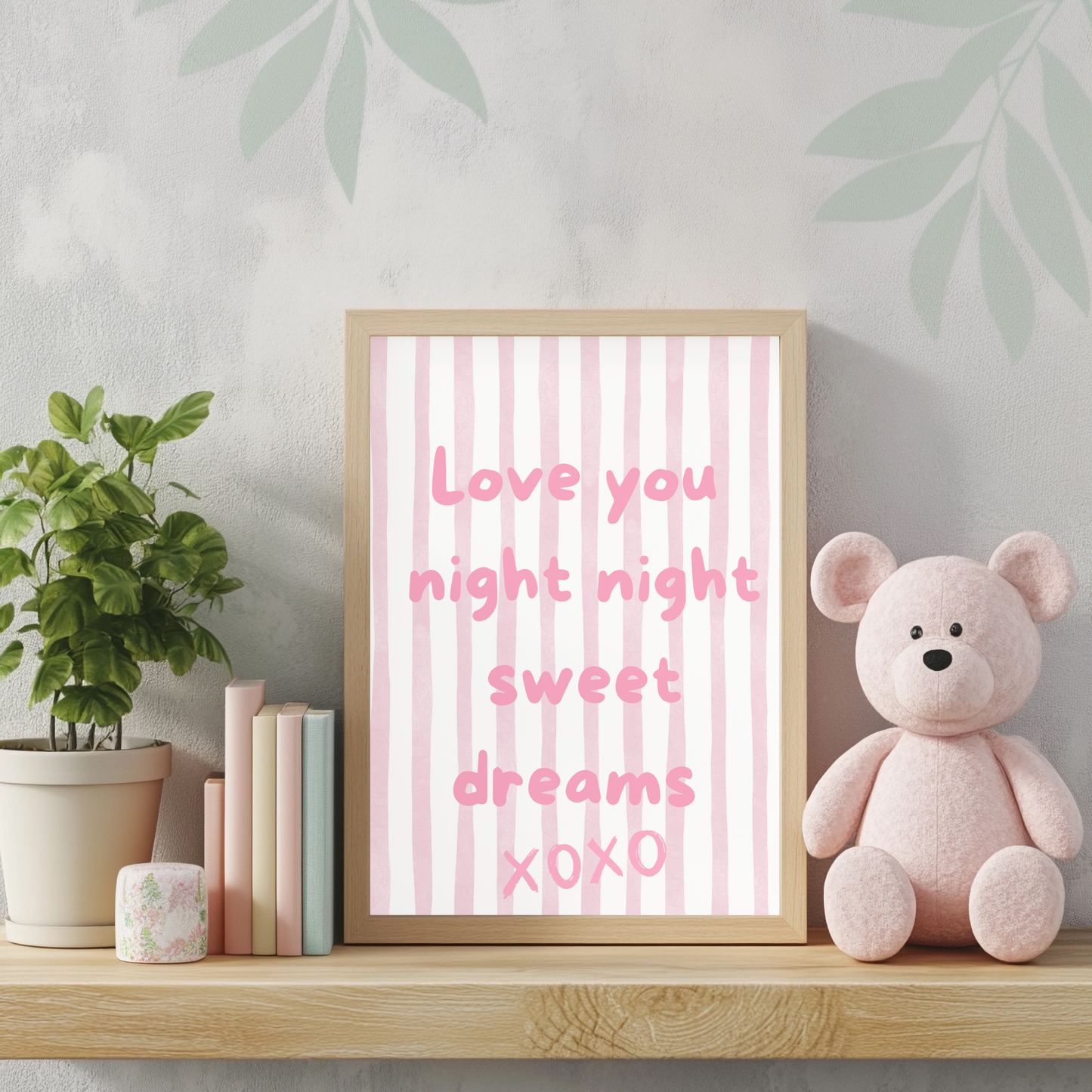 Night night wall art print