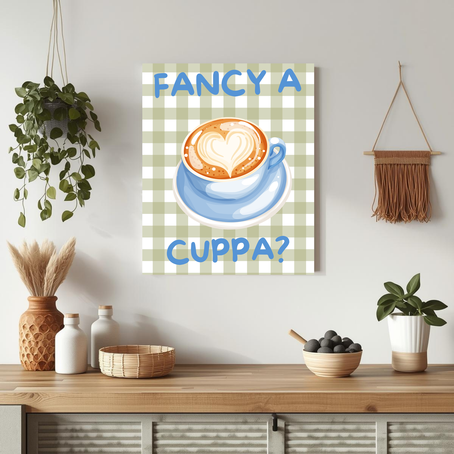 Fancy a cuppa? wall art print