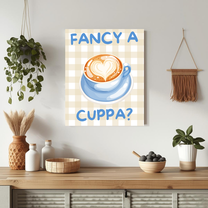 Fancy a cuppa? wall art print