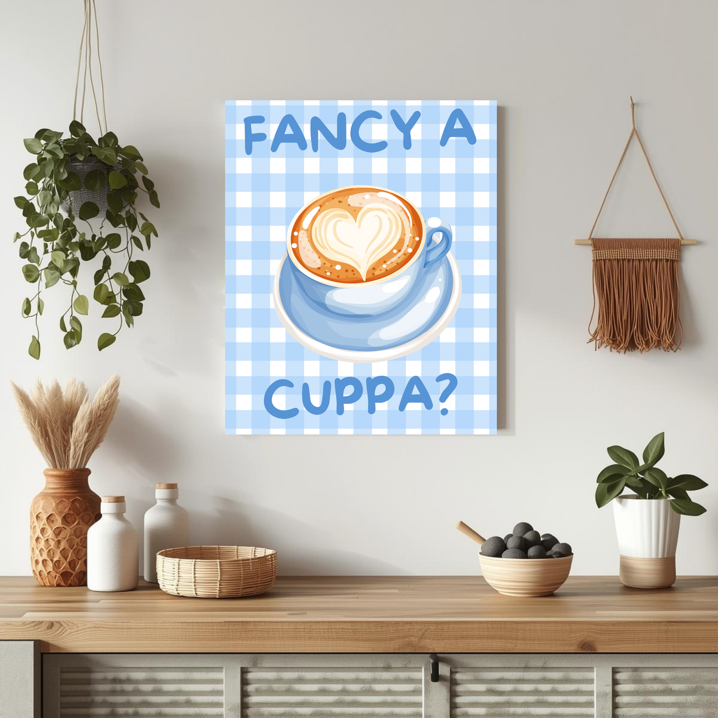 Fancy a cuppa? wall art print