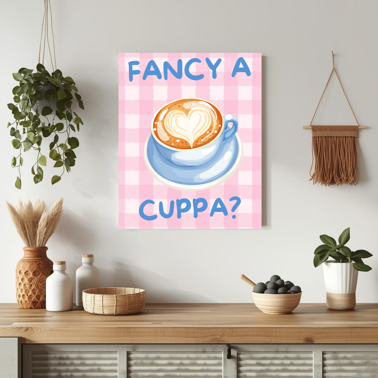 Fancy a cuppa? wall art print