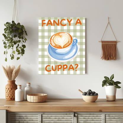 Fancy a cuppa? wall art print